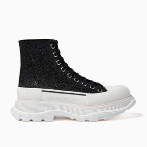 ALEXANDER MCQUEEN
Tread Slick Glitter High-Top Boots size 36
